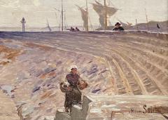 Louis Henri Saintin La Jetee The Pier  - 3723778