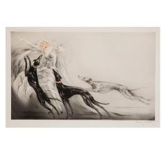 Louis Icart 1929 Louis Icart Etching COURSING II  - 4401476