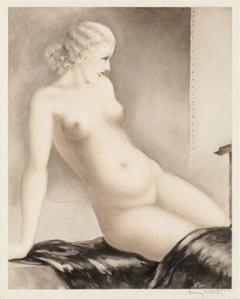Louis Icart 1933 Louis Icart Etching My Model  - 4405639
