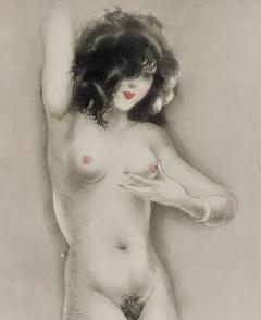 Louis Icart Hand Colored by Louis Icart Slightly Swollen Areola Authenticated - 4251657