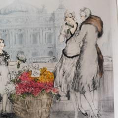 Louis Icart Louis Icart Fleurs de Paris 1930 - 4404366
