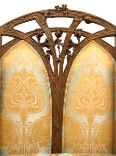 Louis Majorelle French Art Nouveau Walnut Berg re Arm Chair - 4629280