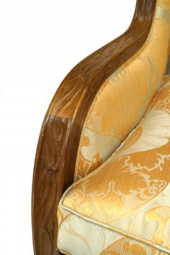 Louis Majorelle French Art Nouveau Walnut Berg re Arm Chair - 4629283