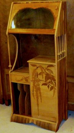 Louis Majorelle Louis Majorelle Cabinet with Wisteria Marquetry - 1590789