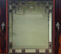 Louis Majorelle Louis Majorelle French Art Nouveau Signed Cabinet Inlays and Ironwork - 4330507