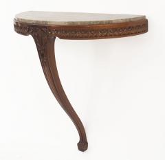 Louis Majorelle Pair of French Art Nouveau Mahogany Bracket Console Tables - 428969