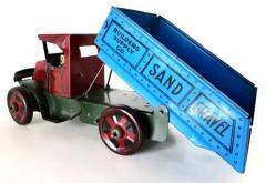 Louis Marx and Company Vintage Toy Wind Up Dump Truck by The Marx Toy Company N Y American Circa 1930 - 3513346