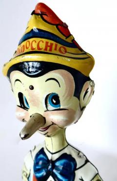 Louis Marx and Company Walt Disney Enterprises Pinocchio Wind Up Toy by Marx Toy Co N Y Dated 1939 - 3513323