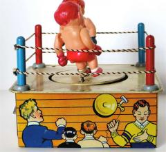 Louis Marx and Company Wind Up Toy KnockoutChamps with Original Box Circa 1930 - 243551