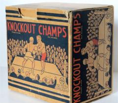 Louis Marx and Company - Wind-Up Toy &quot;Knockout Champs&quot; with Original Box, Circa 1930