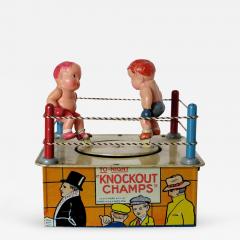 Louis Marx and Company Wind Up Toy KnockoutChamps with Original Box Circa 1930 - 243642