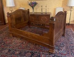 Louis Philippe Bed In Walnut From The 19th Century - 3520756