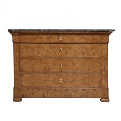 Louis Philippe Burled Walnut Commode - 3435019