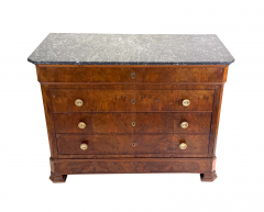Louis Philippe Chest of Drawers with St Anne Black Marble Top circa 1850 - 4696629