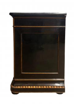 Louis Philippe Ebonized And Maple Commode - 4563836