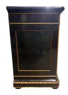 Louis Philippe Ebonized And Maple Commode - 4563837