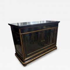 Louis Philippe Ebonized And Maple Commode - 4568811