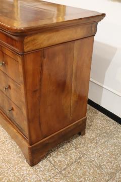 Louis Philippe Italian Antique Chest of Drawers in Walnut Restored - 4142987