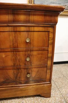 Louis Philippe Italian Antique Chest of Drawers in Walnut Restored - 4142990