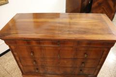 Louis Philippe Italian Antique Chest of Drawers in Walnut Restored - 4142995