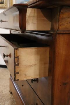 Louis Philippe Italian Antique Chest of Drawers in Walnut Restored - 4142996