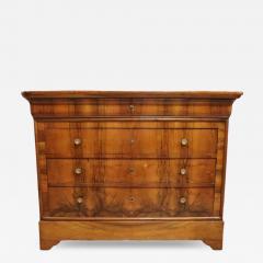 Louis Philippe Italian Antique Chest of Drawers in Walnut Restored - 4143747