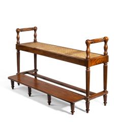 Louis Philippe Mahogany Hall Bench With A Folding Foot Rest - 1242869