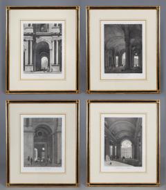 Louis Pierre Baltard Set Four Engravings of the Entrances to the Louvre by Louis Pierre Baltard - 2305906