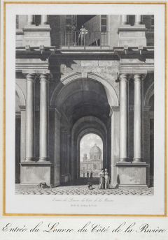 Louis Pierre Baltard Set Four Engravings of the Entrances to the Louvre by Louis Pierre Baltard - 2305910