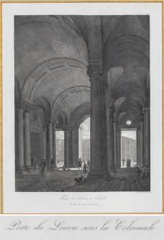 Louis Pierre Baltard Set Four Engravings of the Entrances to the Louvre by Louis Pierre Baltard - 2305911