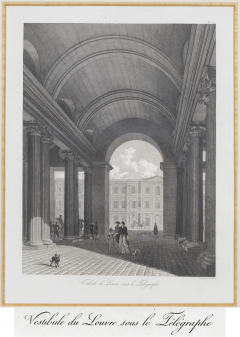 Louis Pierre Baltard Set Four Engravings of the Entrances to the Louvre by Louis Pierre Baltard - 2305912