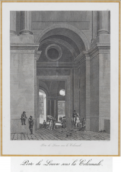 Louis Pierre Baltard Set Four Engravings of the Entrances to the Louvre by Louis Pierre Baltard - 2305913