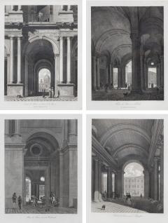 Louis Pierre Baltard Set Four Engravings of the Entrances to the Louvre by Louis Pierre Baltard - 2308968