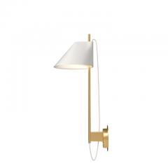 Louis Poulsen GamFratesi Brass and Marble Yuh Table Lamp for Louis Poulsen in White or Black - 1154909