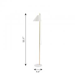 Louis Poulsen GamFratesi YUH Brass Marble Floor Lamp for Louis Poulsen - 1154895