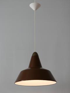 Louis Poulsen Mid Century Modern Enameled Pendant Lamp by Louis Poulsen Denmark 1960s - 2043106
