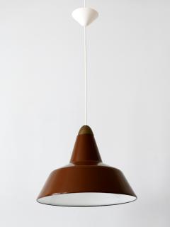 Louis Poulsen Mid Century Modern Enameled Pendant Lamp by Louis Poulsen Denmark 1960s - 2043107