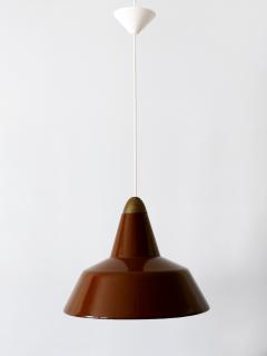 Louis Poulsen Mid Century Modern Enameled Pendant Lamp by Louis Poulsen Denmark 1960s - 2043111