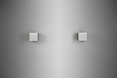 Louis Poulsen Pair of Model Kubuarmatur 38117 Wall Lamps for Louis Poulsen Denmark 1960s - 4174760