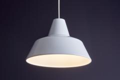 Louis Poulsen Pair of White Arbejdspendel for Louis Poulsen - 4389006