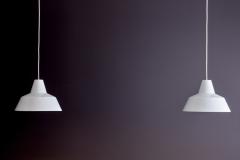 Louis Poulsen Pair of White Arbejdspendel for Louis Poulsen - 4389009