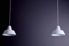 Louis Poulsen Pair of White Arbejdspendel for Louis Poulsen - 4389013