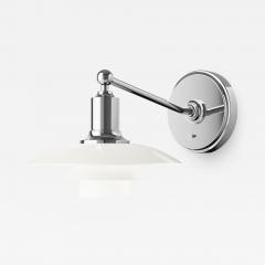 Louis Poulsen Poul Henningsen PH 2 1 Opaline Glass and Chrome Wall Lamp for Louis Poulsen - 2552706