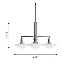 Louis Poulsen Poul Henningsen PH 2 1 Stem Fitting Chandelier for Louis Poulsen - 2580667