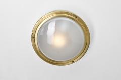 Louis Poulsen Waggon Aluminium and Brass Wall Lamp for Louis Poulsen Denmark ca 1970s - 4358003