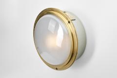 Louis Poulsen Waggon Aluminium and Brass Wall Lamp for Louis Poulsen Denmark ca 1970s - 4358005