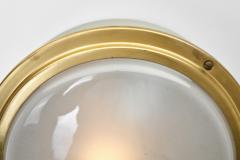 Louis Poulsen Waggon Aluminium and Brass Wall Lamp for Louis Poulsen Denmark ca 1970s - 4358006