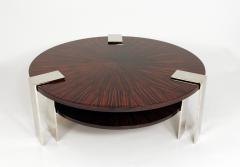 Louis Sognot Art Deco Macassar Round Coffee Table by Louis Sognot - 3365218