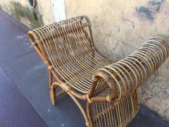 Louis Sognot Louis Sognot Spectacular Rattan Throne Bench - 597931