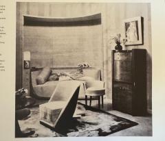 Louis Sognot Louis Sognot pair of modernist armchairs walnut white alpaca 1927 - 4410034